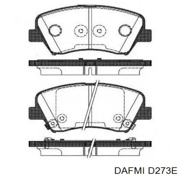 Передние тормозные колодки D273E Dafmi