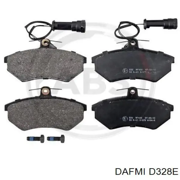 D328E Dafmi колодки тормозные передние дисковые