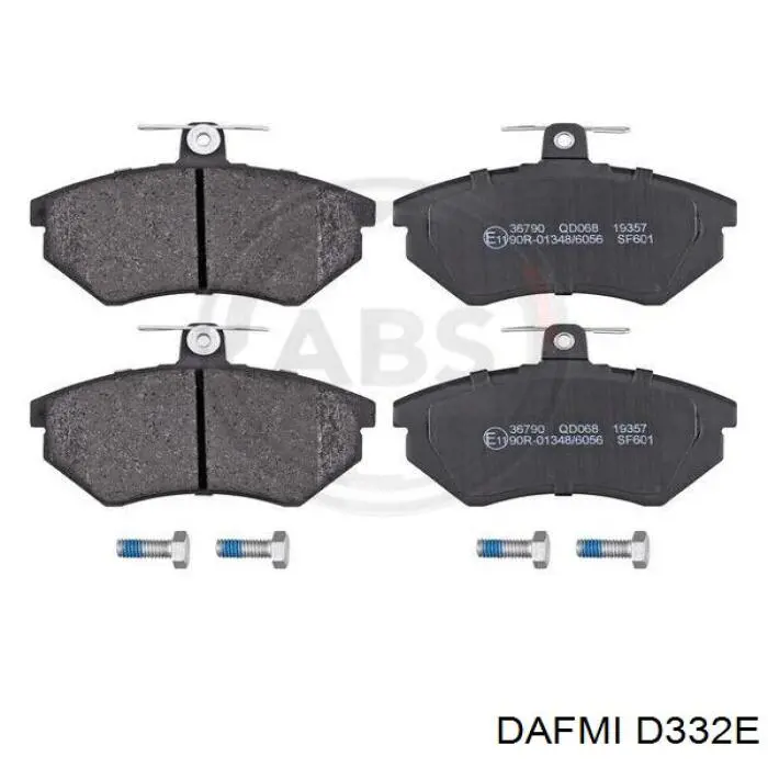 D332E Dafmi колодки тормозные передние дисковые