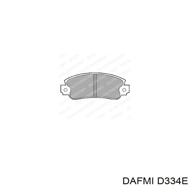 D334E Dafmi колодки тормозные передние дисковые