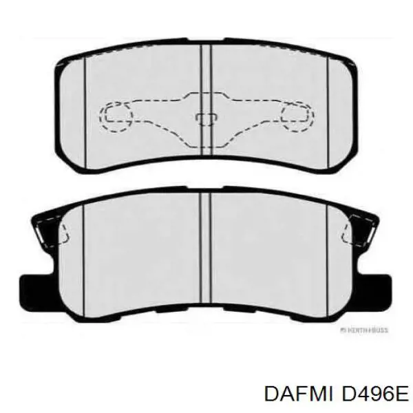 Задние тормозные колодки D496E Dafmi