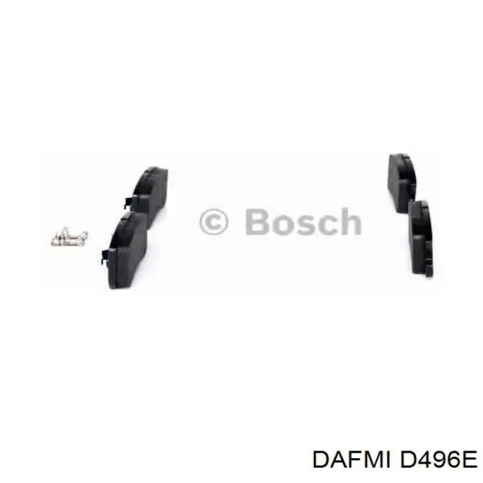 Купить D496E Dafmi Колодки тормозные задние, дисковые