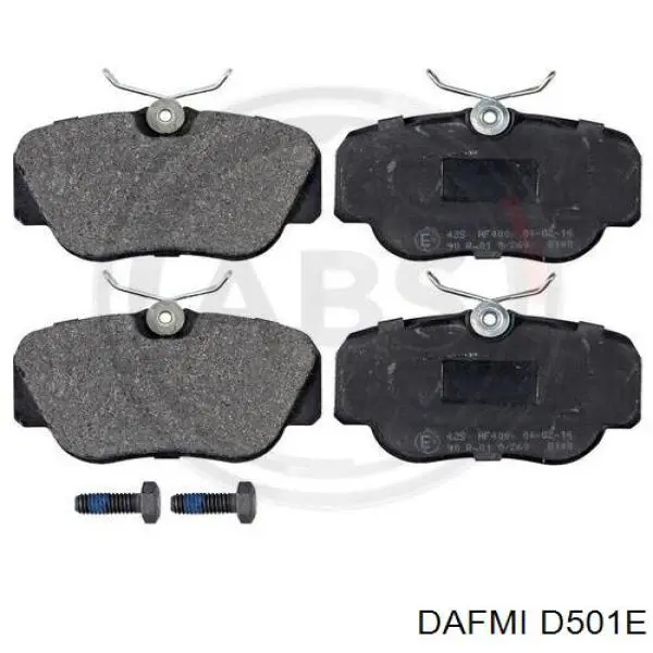 D501E Dafmi колодки тормозные передние дисковые