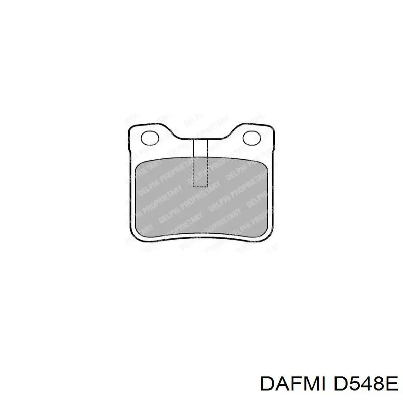 Купить D548E Dafmi Колодки тормозные задние, дисковые