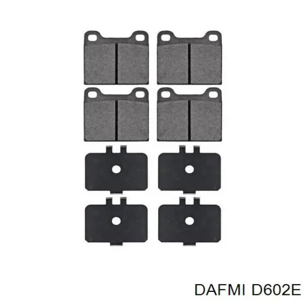 Задние тормозные колодки D602E Dafmi