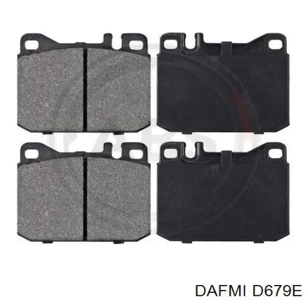 D679E Dafmi колодки тормозные передние дисковые