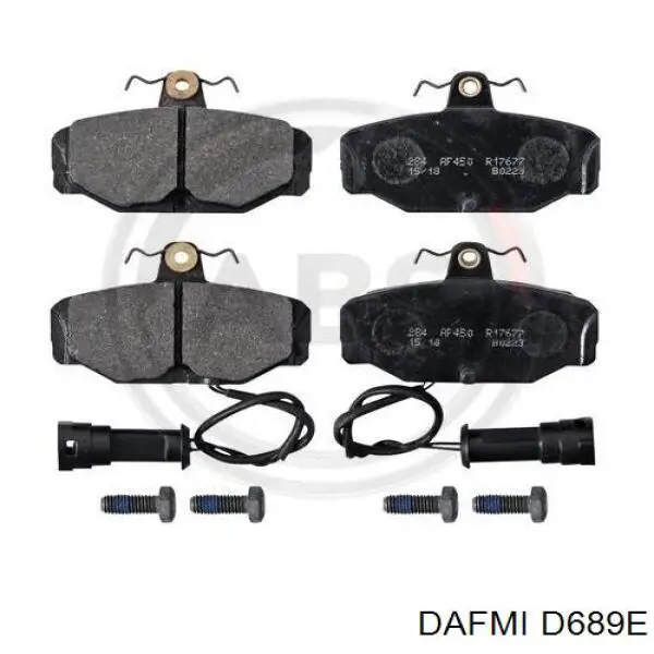 D689E Dafmi колодки тормозные задние дисковые