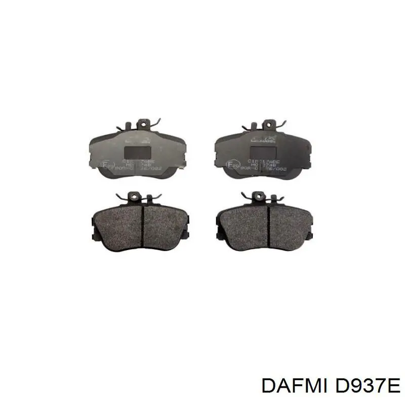 D937E Dafmi Колодки передние