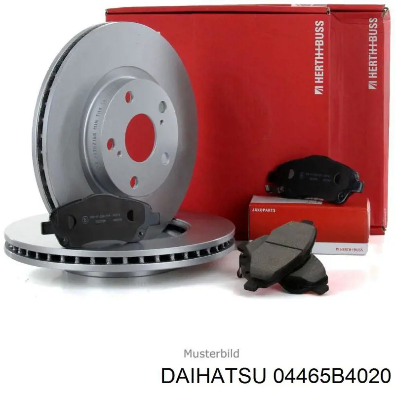 04465B4020 Daihatsu колодки тормозные передние дисковые