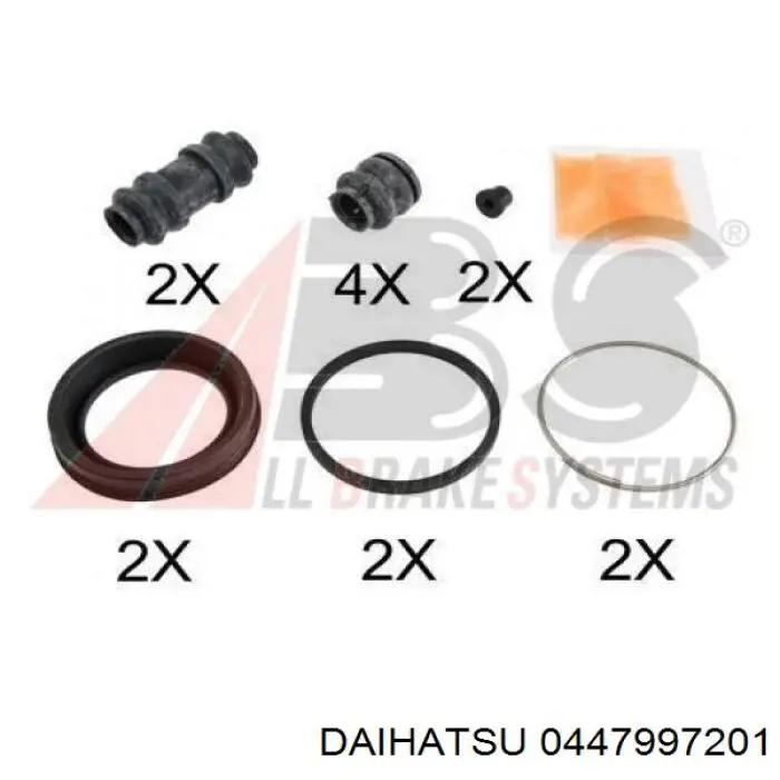 Ремкомплект переднего суппорта 0447997201 Daihatsu
