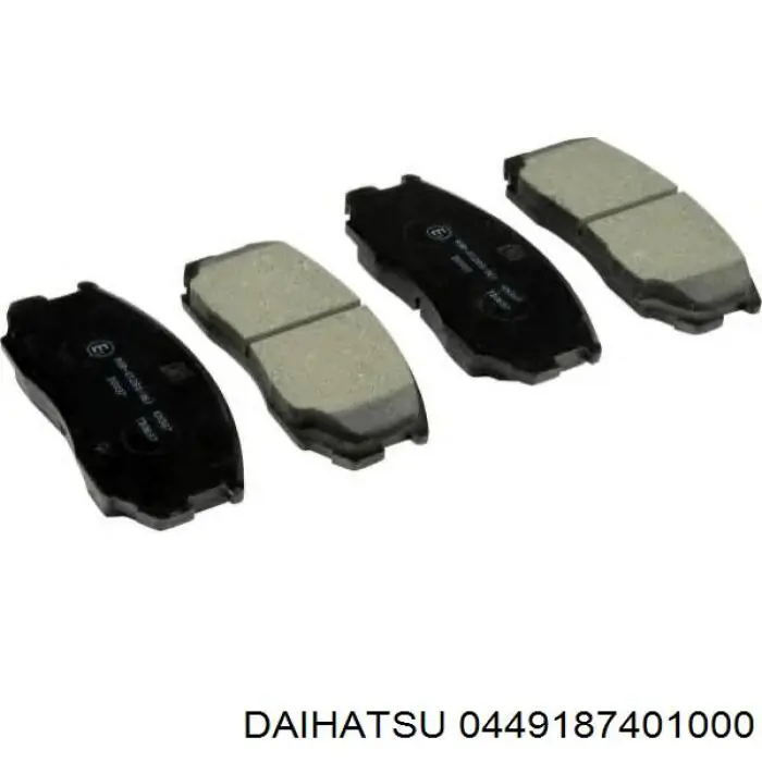 Передние тормозные колодки 0449187401000 Daihatsu