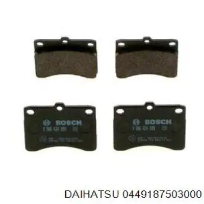 Передние тормозные колодки 0449187503000 Daihatsu