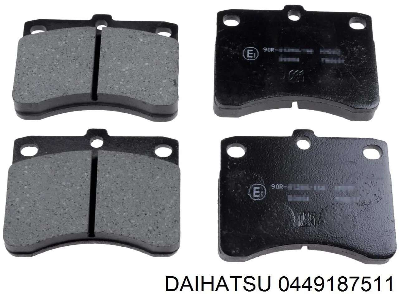 Передние тормозные колодки 0449187511 Daihatsu