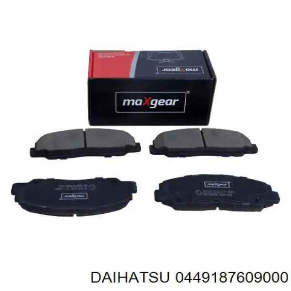 0449187609000 Daihatsu Колодки передние