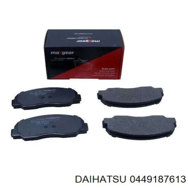 Передние тормозные колодки 0449187613 Daihatsu