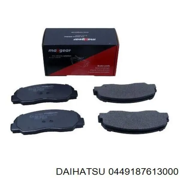 Передние тормозные колодки 0449187613000 Daihatsu