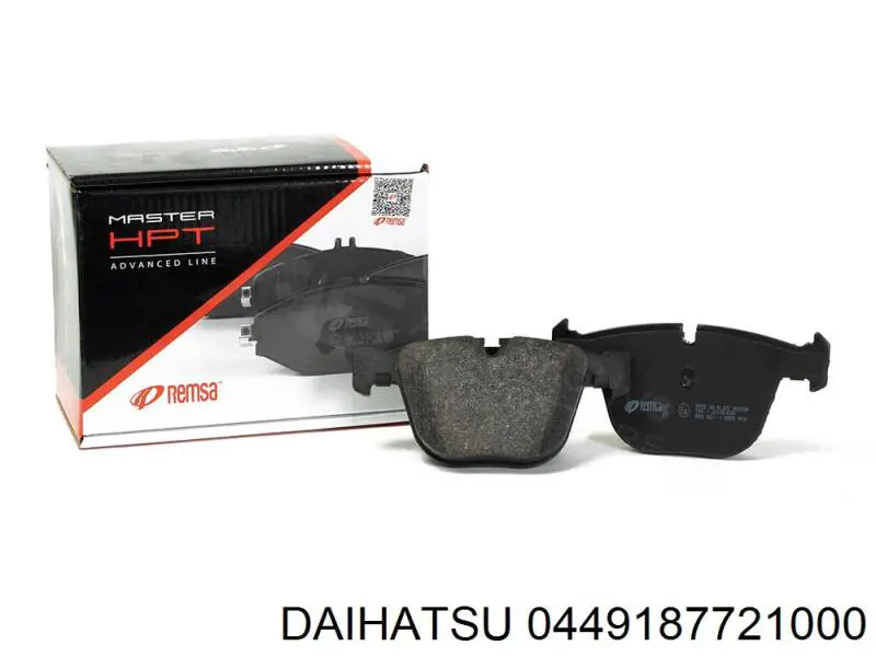 Передние тормозные колодки 0449187721000 Daihatsu