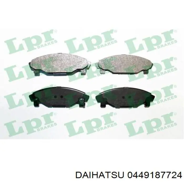 Передние тормозные колодки 0449187724 Daihatsu