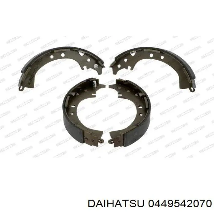 Задние барабанные колодки 0449542070 Daihatsu