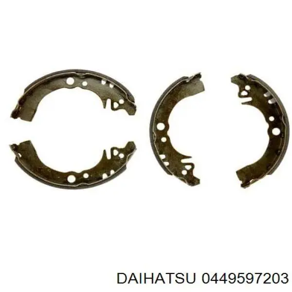 Задние барабанные колодки 0449597203 Daihatsu