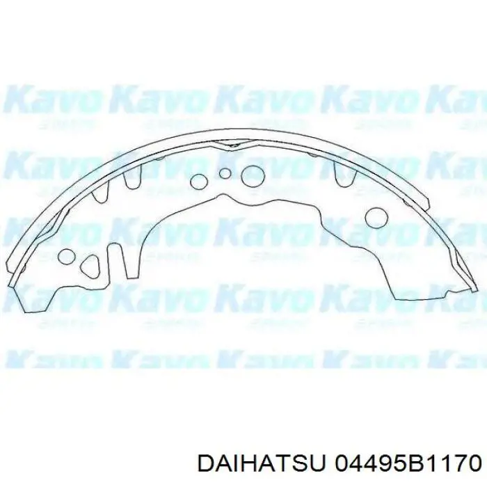 Задние барабанные колодки 04495B1170 Daihatsu