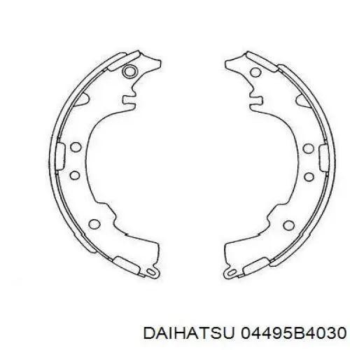 Задние барабанные колодки 04495B4030 Daihatsu