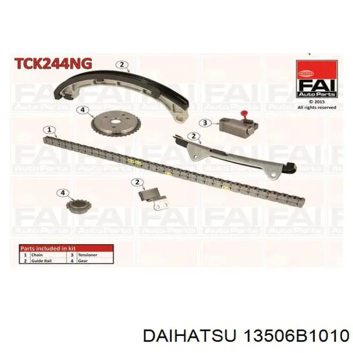 13506B1010 Daihatsu cadeia do mecanismo de distribuição de gás