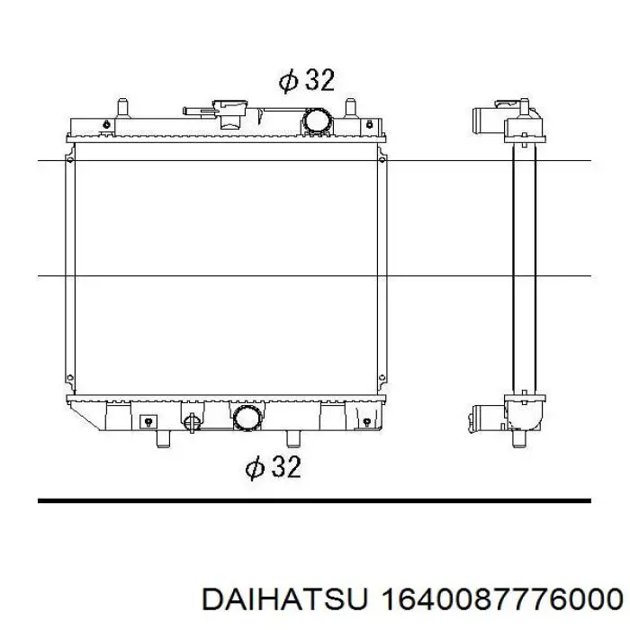 Радиатор 1640087776000 Daihatsu