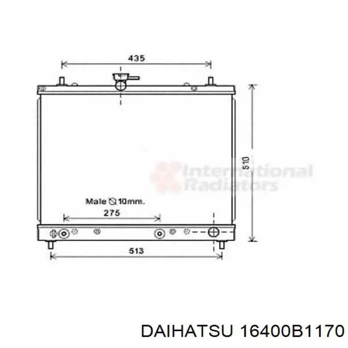 Радиатор 16400B1170 Daihatsu