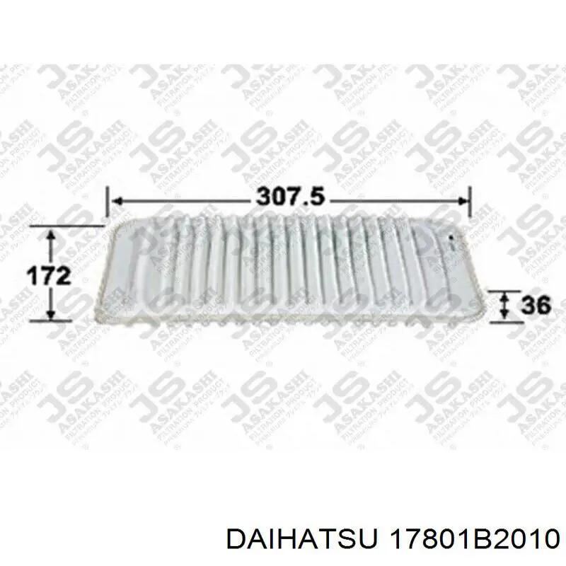 Элемент воздушного фильтра Daihatsu 17801B2010 цена, от 6.52 USD