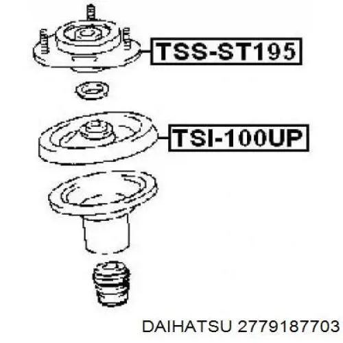 Купить 2779187703 Daihatsu Подшипники генератора