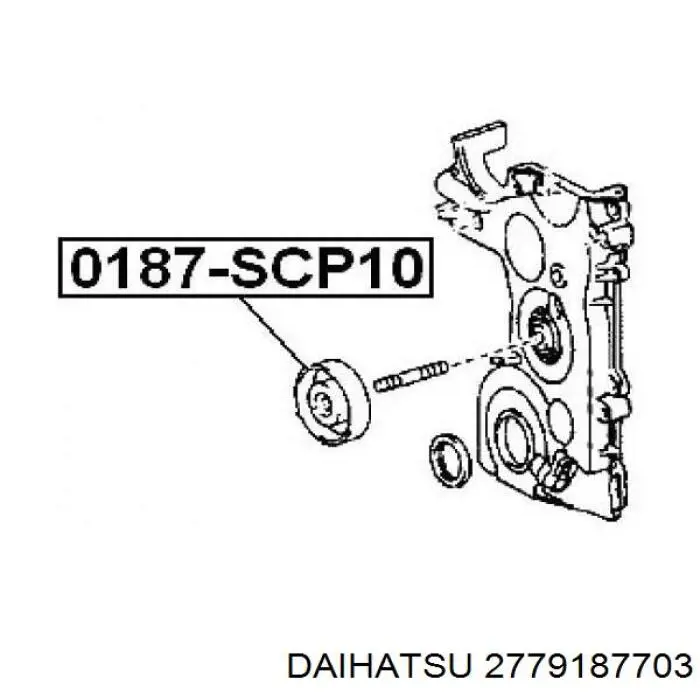 2779187703 Daihatsu Подшипник для генератора