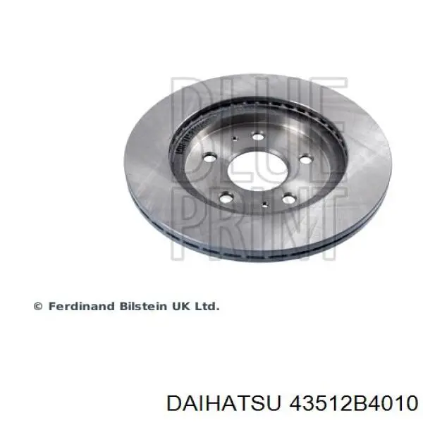 43512B4010 Daihatsu диск тормозной передний