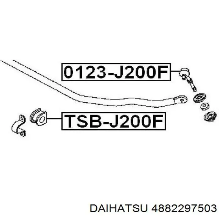 Стойка переднего стабилизатора 4882297503 Daihatsu