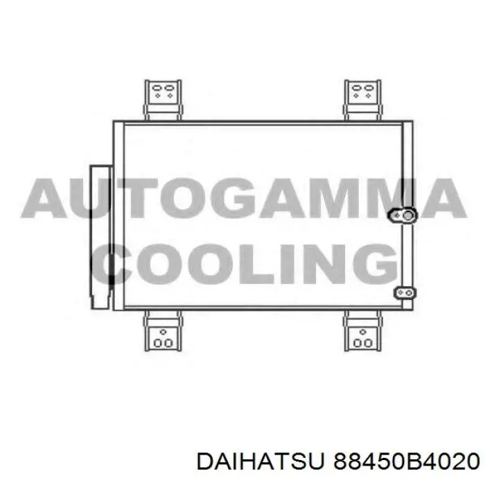 Радиатор кондиционера 88450B4020 Daihatsu