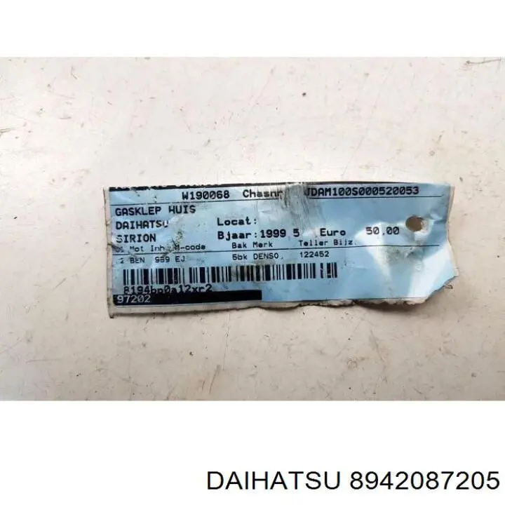 8942087205 Daihatsu