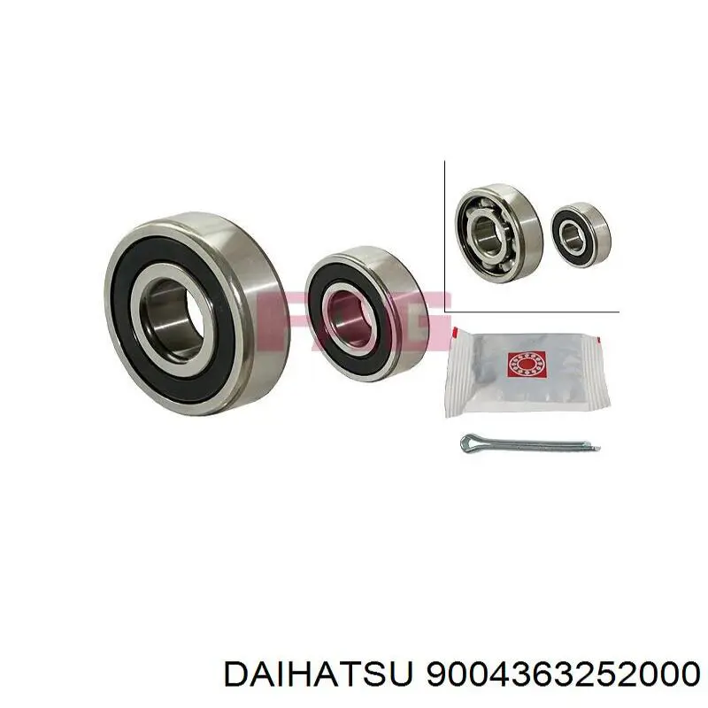 Подшипник ступицы 9004363252000 Daihatsu