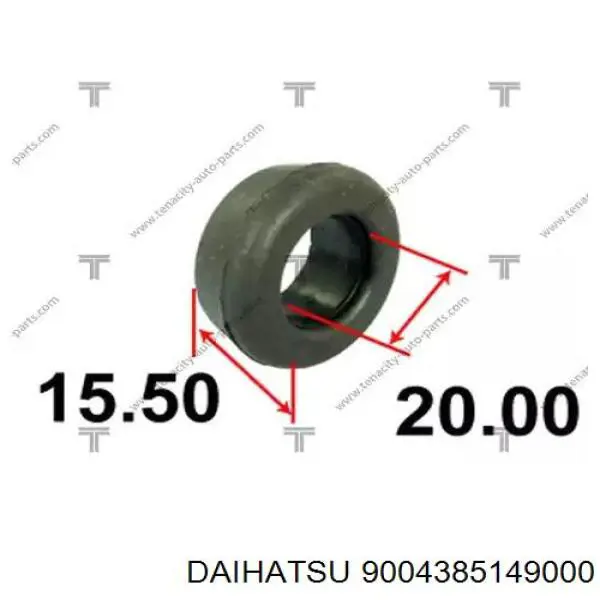 Сайлентблок тяги поперечной (задней подвески) 9004385149000 Daihatsu