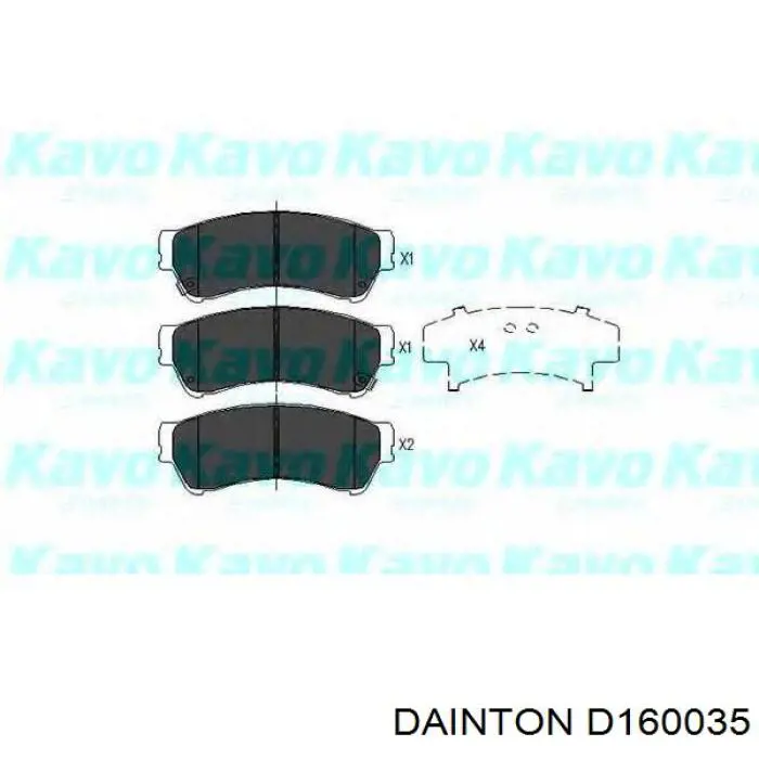 Колодки тормозные передние дисковые Dainton D160035
