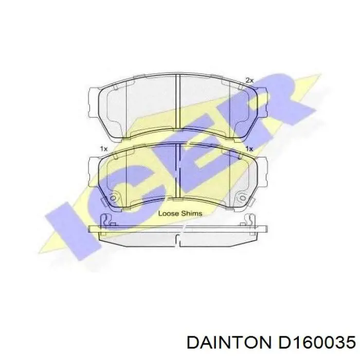 D160035 Dainton Колодки передние