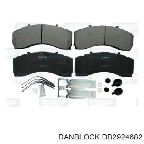 Колодки тормозные передние дисковые Danblock DB2924682
