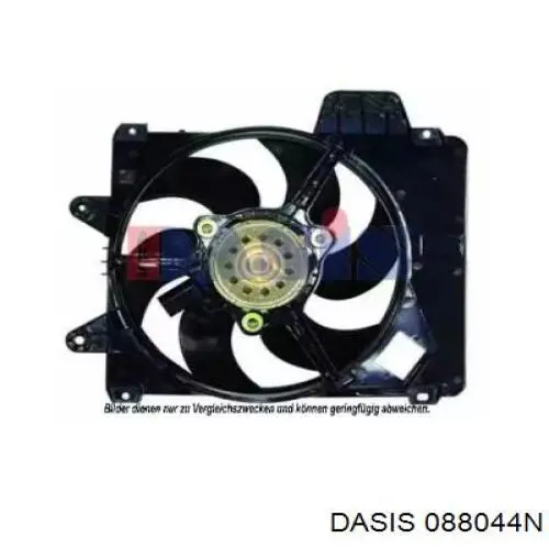 301723W4 Polcar диффузор радиатора охлаждения, в сборе с мотором и крыльчаткой