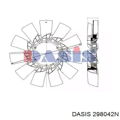 Вентилятор/крыльчатка радиатора охлаждения DAF 1679067 цена, от 777.90 USD