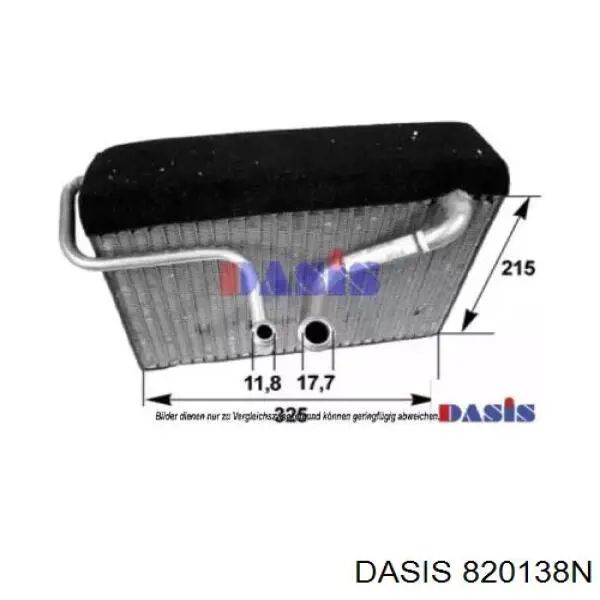 Испаритель кондиционера 820138N Dasis