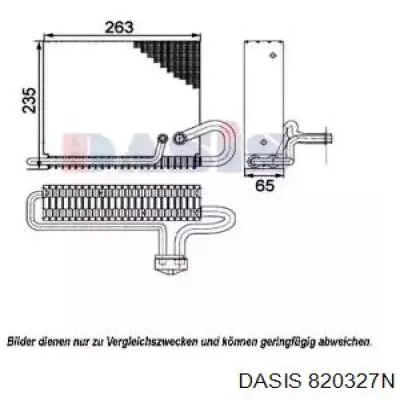 Испаритель кондиционера 820327N Dasis