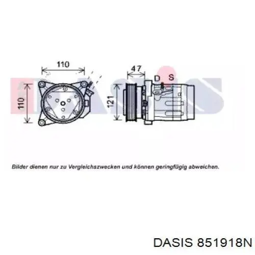 Компрессор кондиционера 851918N Dasis