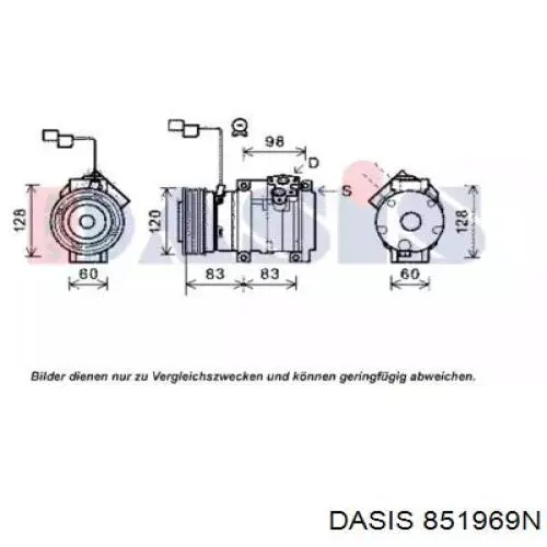Компрессор кондиционера DASIS 851969N
