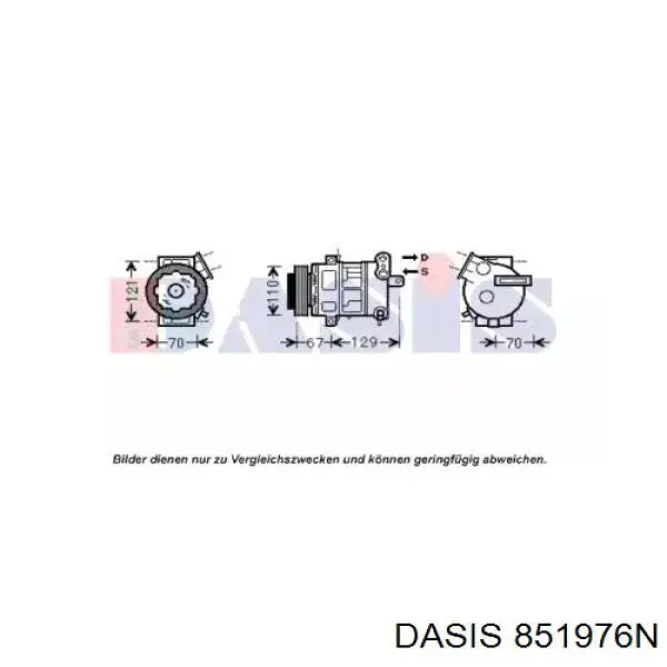 Компрессор кондиционера 851976N Dasis