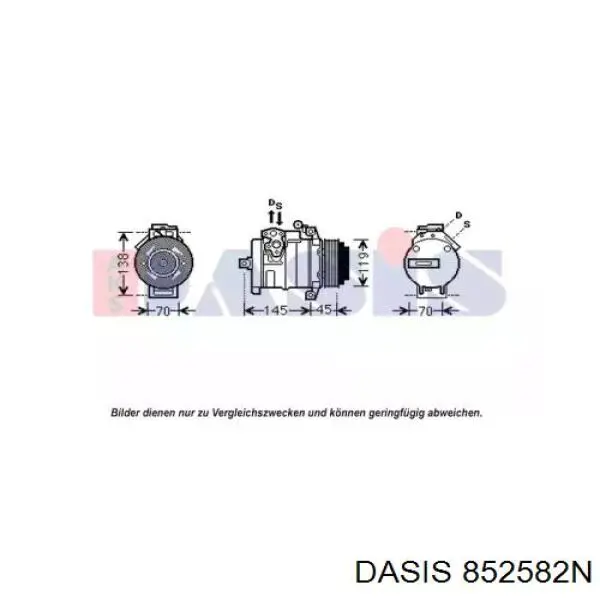 Компрессор кондиционера 852582N Dasis