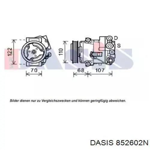 Компрессор кондиционера 852602N Dasis